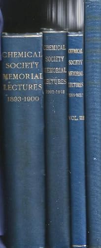 Memorial Lectures delivered before The Chemical Society (1893-1942). 4 vols.