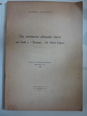Un crostaceo abissale cieco sui fondi a "Scampi" del Mare Ligure. Estratto da "Il Corriere della ...