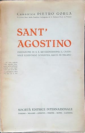 Bild des Verkufers fr Sant'Agostino zum Verkauf von Librodifaccia