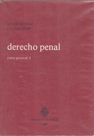 Seller image for Derecho Penal. Parte General I for sale by Librera Vobiscum