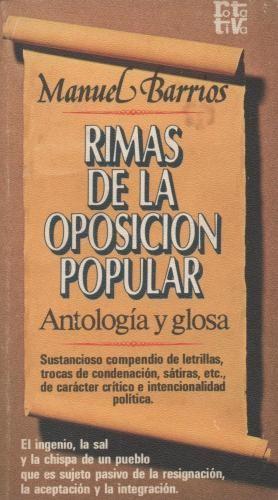 Imagen del vendedor de Rimas de la oposicin popular (Antologa y Glosa) a la venta por Librera Vobiscum