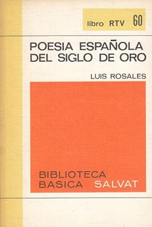 Seller image for Poesa Espaola del Siglo de Oro for sale by Librera Vobiscum