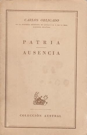 Immagine del venditore per Patria; Ausencia venduto da Librera Vobiscum