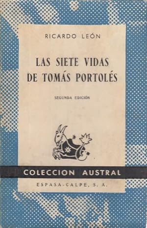 Imagen del vendedor de Las siete vidas de Toms Portols a la venta por Librera Vobiscum