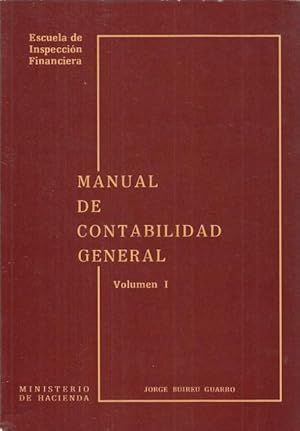 Image du vendeur pour Manual de Contabilidad General. Vol. I mis en vente par Librera Vobiscum