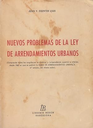 Imagen del vendedor de Nuevos problemas de la Ley de arrendamientos urbanos a la venta por Librera Vobiscum