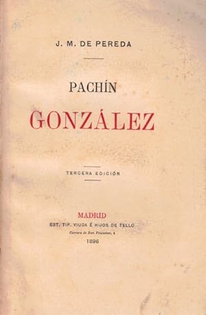Imagen del vendedor de PACHN GONZLEZ a la venta por Librera Vobiscum