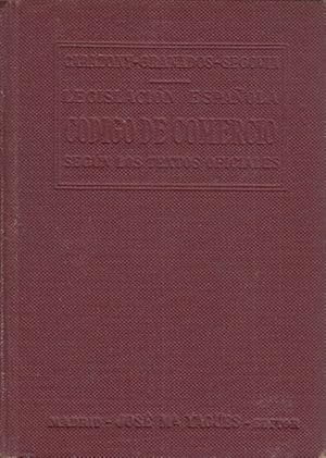 Imagen del vendedor de Cdigo de Comercio. Quiebra y suspensin de pagos, registro mercantil e hipoteca naval a la venta por Librera Vobiscum