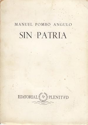 Seller image for SIN PATRIA for sale by Librera Vobiscum