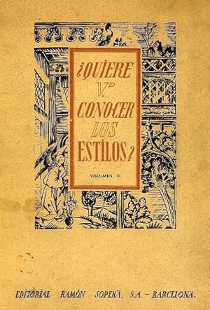 Imagen del vendedor de Quiere V. Conocer los Estilos ? ( Volumen II: Los estilos medievales y del Renacimiento ) a la venta por Librera Vobiscum