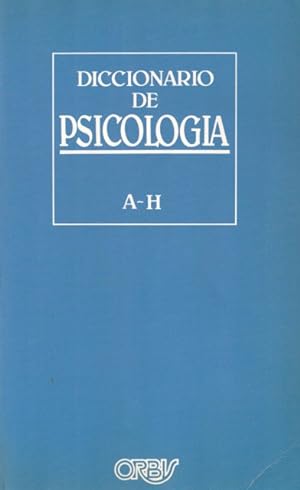 Imagen del vendedor de Diccionario de psicologa (A - H) a la venta por Librera Vobiscum