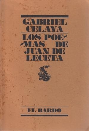 Bild des Verkufers fr LOS POEMAS DE JUAN LECETA zum Verkauf von Librera Vobiscum