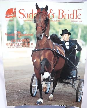 Seller image for Saddle & Bridle Magazine October 1992 Volume 65, number 10 "CH Simply Marvelous B. R." for sale by Prestonshire Books, IOBA