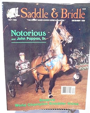 Seller image for Saddle & Bridle Magazine December 1989 Volume 62, number 12 "Notorious and John Pappas Sr." for sale by Prestonshire Books, IOBA