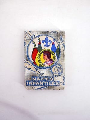 NAIPES INFANTILES BARAJA 5,5X4 cm. LÁMINA 40 NAIPES. ESTUCHE AZUL, AÑOS 50 (No Acreditado) 1950