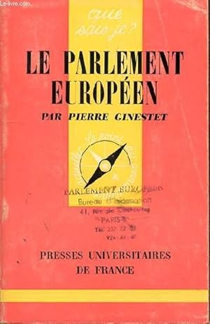 Bild des Verkufers fr QUE SAIS-JE? - LE PARLEMENT EUROPEEN - N858 zum Verkauf von Le-Livre