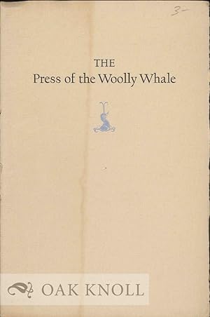 PRESS OF THE WOOLLY WHALE, AN EXHIBITION JANUARY, 1972