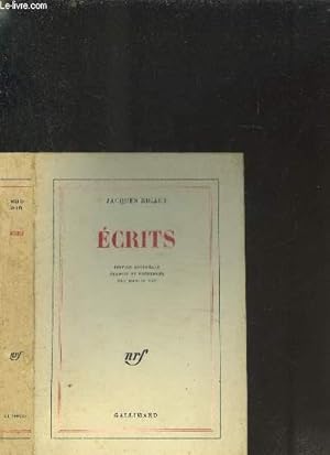 Seller image for ECRITS for sale by Le-Livre