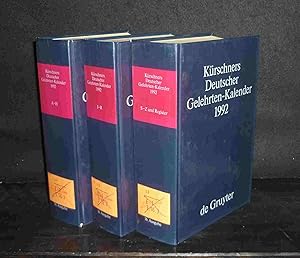 Kürschners Deutscher Gelehrten-Kalender 1992 - 16. Ausgabe. Bio-bibliographisches Verzeichnis deu...