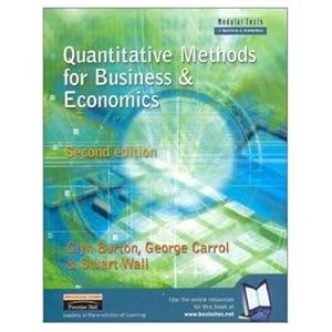 Immagine del venditore per Quantitative Methods for Business and Economics venduto da AHA-BUCH GmbH