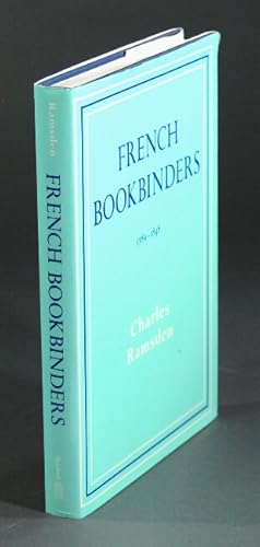 Image du vendeur pour French bookbinders 1789-1848 mis en vente par Rulon-Miller Books (ABAA / ILAB)