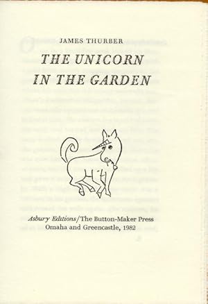 Seller image for The unicorn in the garden for sale by Rulon-Miller Books (ABAA / ILAB)