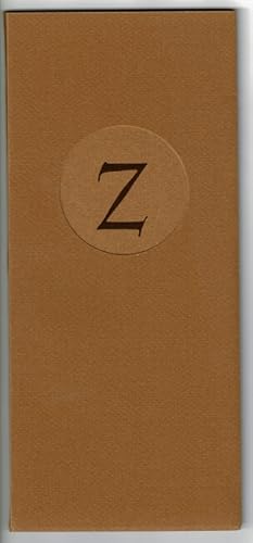 Seller image for First Z poems for sale by Rulon-Miller Books (ABAA / ILAB)