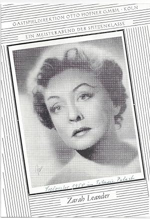 Zarah Leander im Titania-Palast, 1958