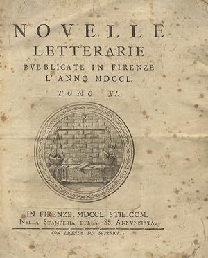 NOVELLE letterarie pubblicate in Firenze l'anno MDCCL.