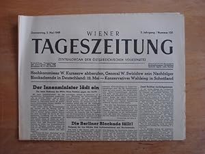 Wiener Tageszeitung - Zentralorgan der österreichischen Volkspartei - Wien, Donnerstag den 5. Mai...