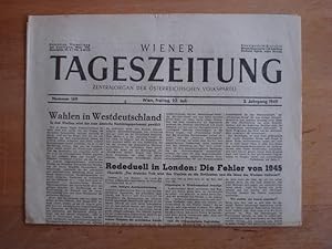 Wiener Tageszeitung - Zentralorgan der österreichischen Volkspartei - Wien, Freitag den 22. Juli ...