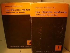 Imagen del vendedor de Los filsofos modernos ( 2 Vols) Seleccin de textos a la venta por Librera Antonio Azorn