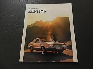 Dealers Advertising Brochure For The 1978 Mercury Zephyr