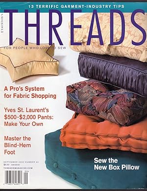 Taunton's THREADS #90 - Sept 2000 - For People Who Love to Sew