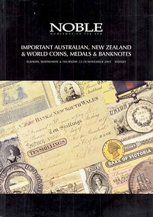 Bild des Verkufers fr Important Australian, New Zealand & World Coins, Medals & Banknotes zum Verkauf von Adelaide Booksellers