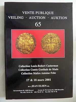 VENTE PUBLIQUE VEILING - AUCTION - AUKTION 65 Collection Louis - Robert Casterman: monnaies romai...