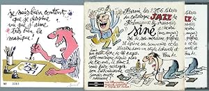 Bild des Verkufers fr Sin: Vive le Jazz ! + Lithographie originale signe par Maurice Sinet dit Sin. zum Verkauf von Librairie Victor Sevilla