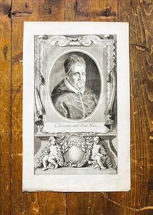 Bild des Verkufers fr Kupferstich-Portrt. Clemens VIII. Pont. Max. zum Verkauf von Antiquariat Thomas Rezek