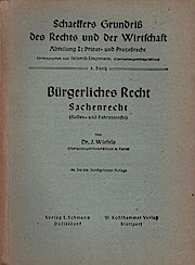 Bild des Verkufers fr Brgerliches Recht, Sachenrecht (Boden- und Fahrnisrecht) zum Verkauf von Schrmann und Kiewning GbR