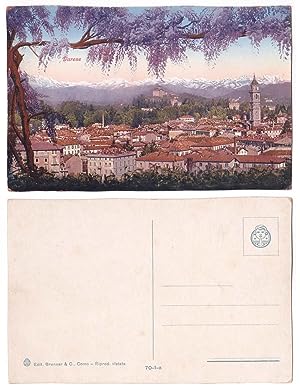 Varese cartolina d'epoca non viaggiata Lombardia panorama colori Brunner Como