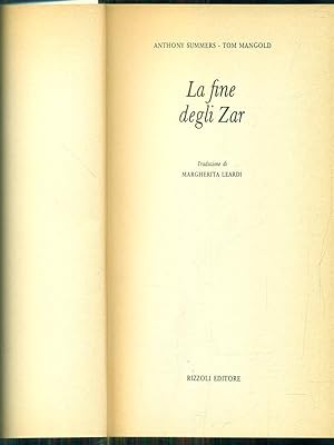 Seller image for La fine degli Zar for sale by Librodifaccia