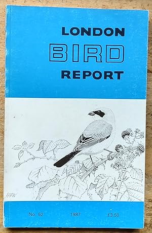 Bild des Verkufers fr London Bird Report No.52 1987 zum Verkauf von Shore Books