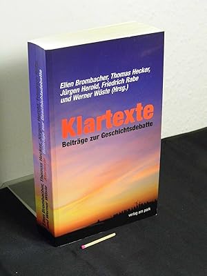 Klartexte - Beiträge zur Geschichtsdebatte -