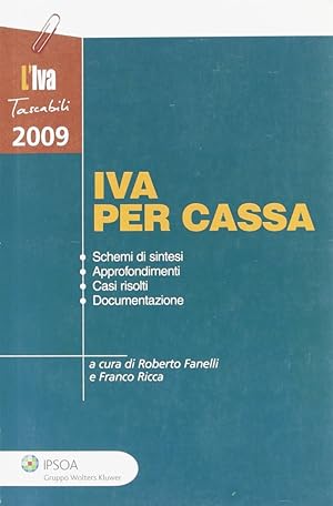 Image du vendeur pour Iva per cassa mis en vente par Libro Co. Italia Srl