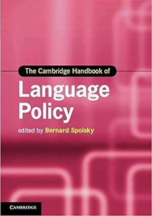 Imagen del vendedor de Cambridge Handbook of Language Policy a la venta por Libro Co. Italia Srl