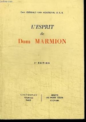 Seller image for L'ESPRIT DE DOM MARMION for sale by Le-Livre