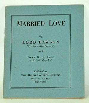 Image du vendeur pour Married Love mis en vente par Cat's Cradle Books