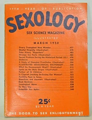 Immagine del venditore per Sexology: Sex Science Magazine. An Authoritative Guide to Sex Education. Volume 16, No. 8 (March 1950) venduto da Cat's Cradle Books