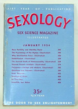 Imagen del vendedor de Sexology: Sex Science Magazine. An Authoritative Guide to Sex Education. Volume 20, No. 6 (January 1954) a la venta por Cat's Cradle Books