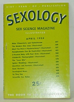 Imagen del vendedor de Sexology: Sex Science Magazine. An Authoritative Guide to Sex Education. Volume 20, No. 9 (April 1954) a la venta por Cat's Cradle Books